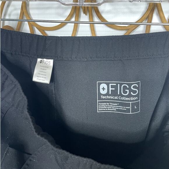 Figs Men's Cairo cargo straight scrub pants Black L - Picture 5 of 6